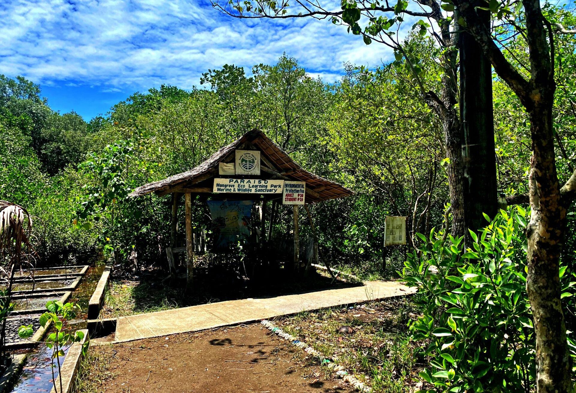 The entrance to the Paraiso Mangrove Eco-Learning Park