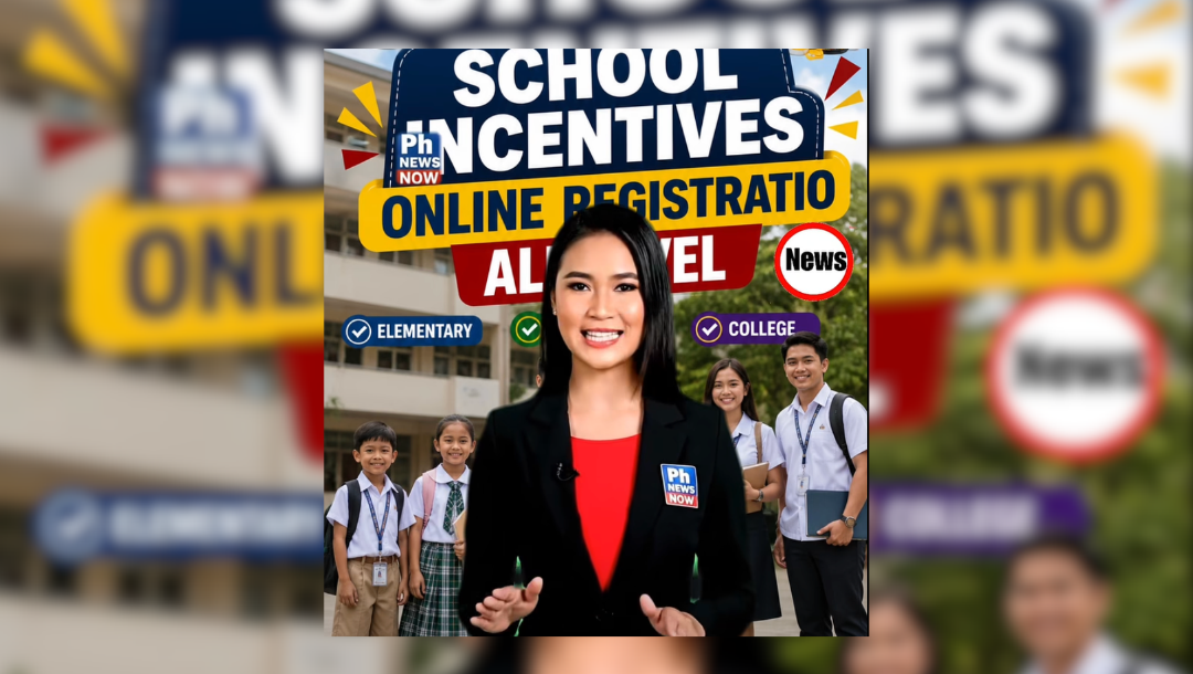 The page ‘PH News Now’ was created on April 21 and within weeks posted multiple times the video supposedly showing a female news anchor talking about incentives for elementary to college students ranging from P8,000 to P10,000. In the background were images of students in school uniforms.