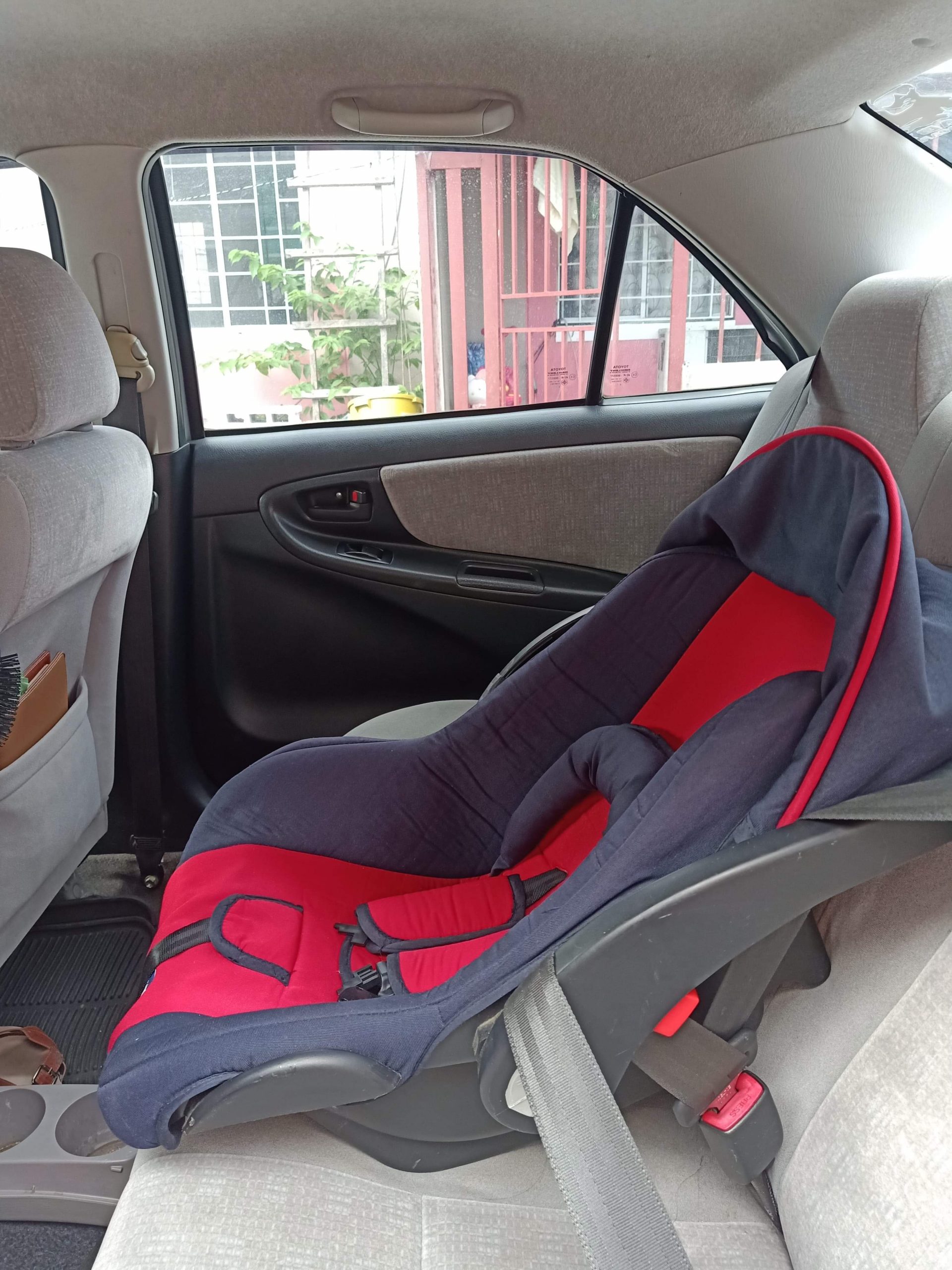 Denessa Aguilar's child car seat for her nine-month-old son.jpeg