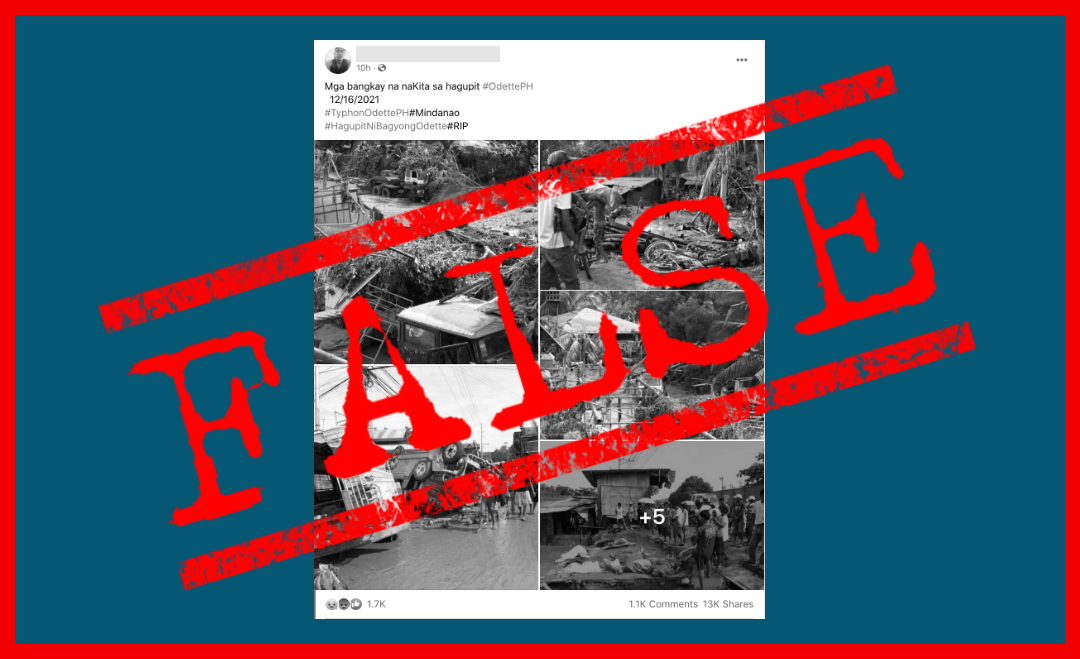 VERA FILES FACT CHECK: 10-year-old photos FALSELY passed off as the effects of Typhoon Odette