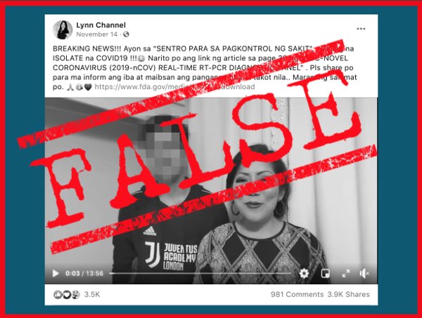 VERA FILES FACT CHECK: Filipina vlogger makes INCORRECT claim about US health agency report on SARS-CoV-2