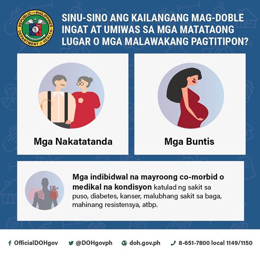 DOH Infographic about COVID-19 vulnerable sector