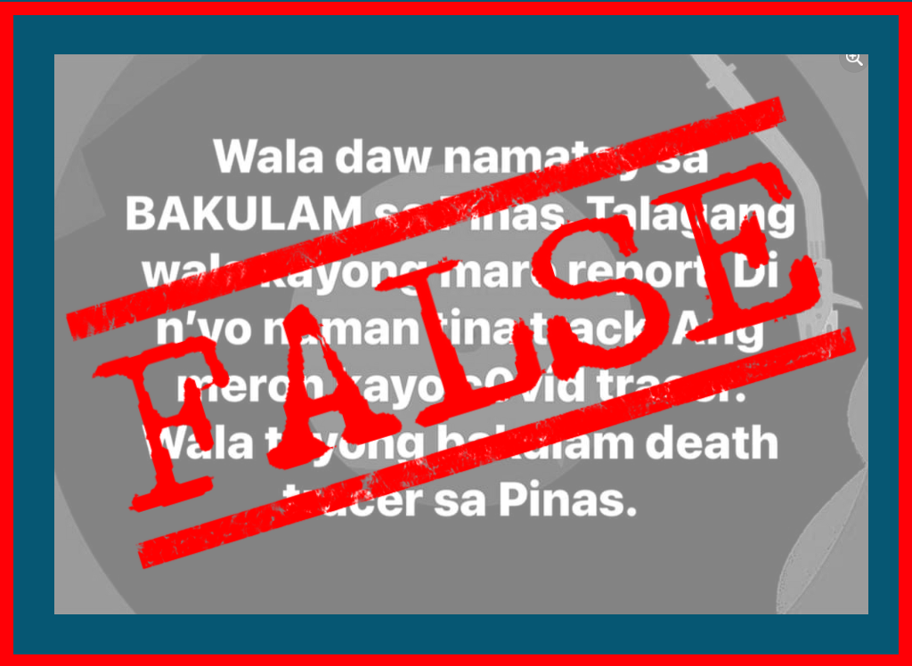 VERA FILES FACT CHECK: Claim that DOH does not monitor vaccine-related deaths FALSE