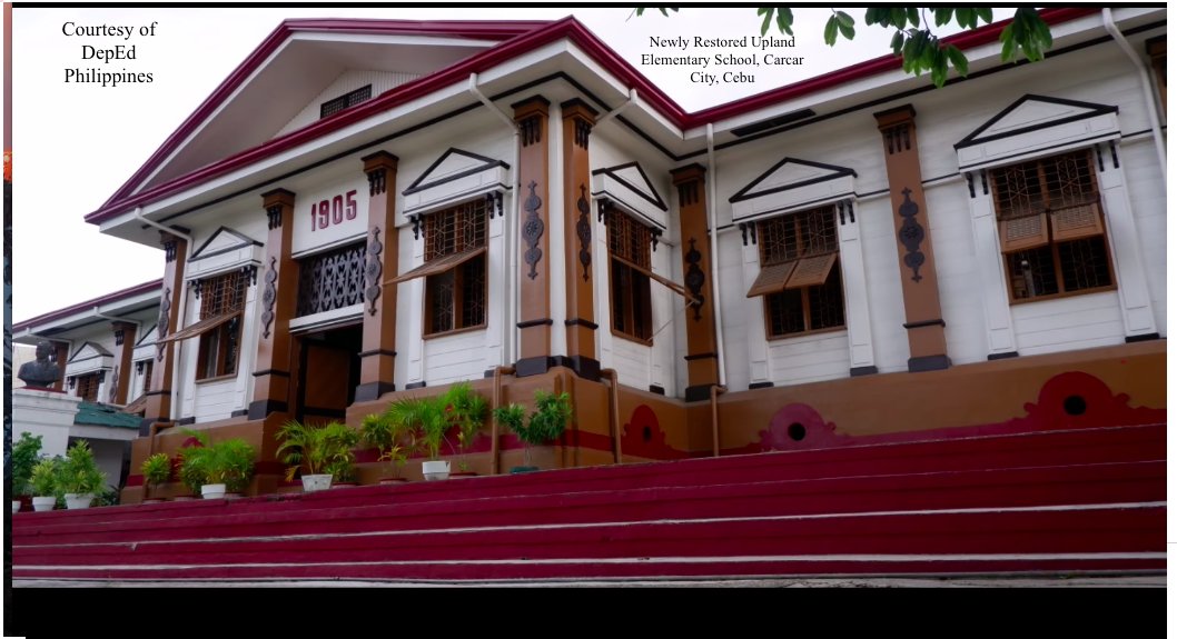 Newly restored Upland Elementary School, Carcar, Cebu. Photo courtesy of DepEd Philippines.