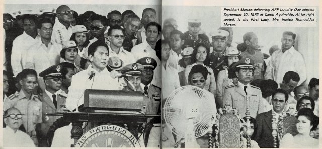 From the Armed Forces of the Philippines's Loyalty Day souvenir program, September 10, 1976.