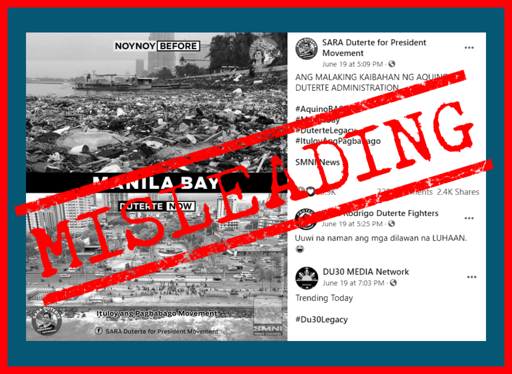 VERA FILES FACT CHECK: 2020 photo of Manila Bay WRONGLY claimed as taken during PNoy’s time