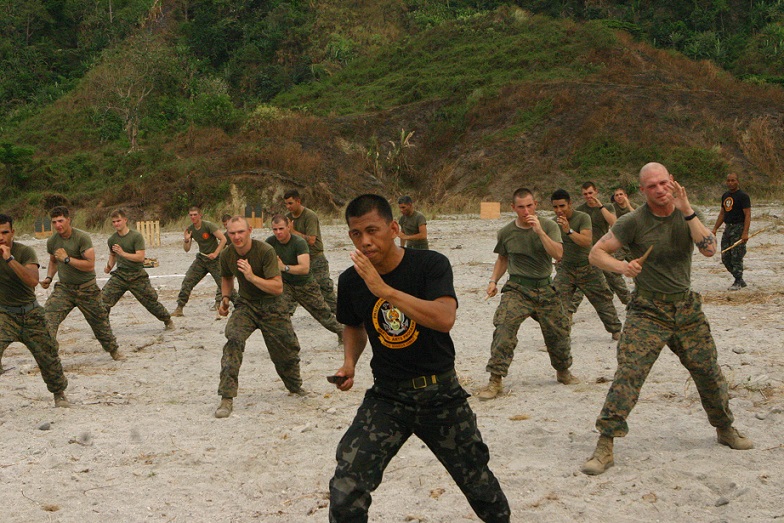 Filipino and American soldiers doing Martial_Arts.jpg