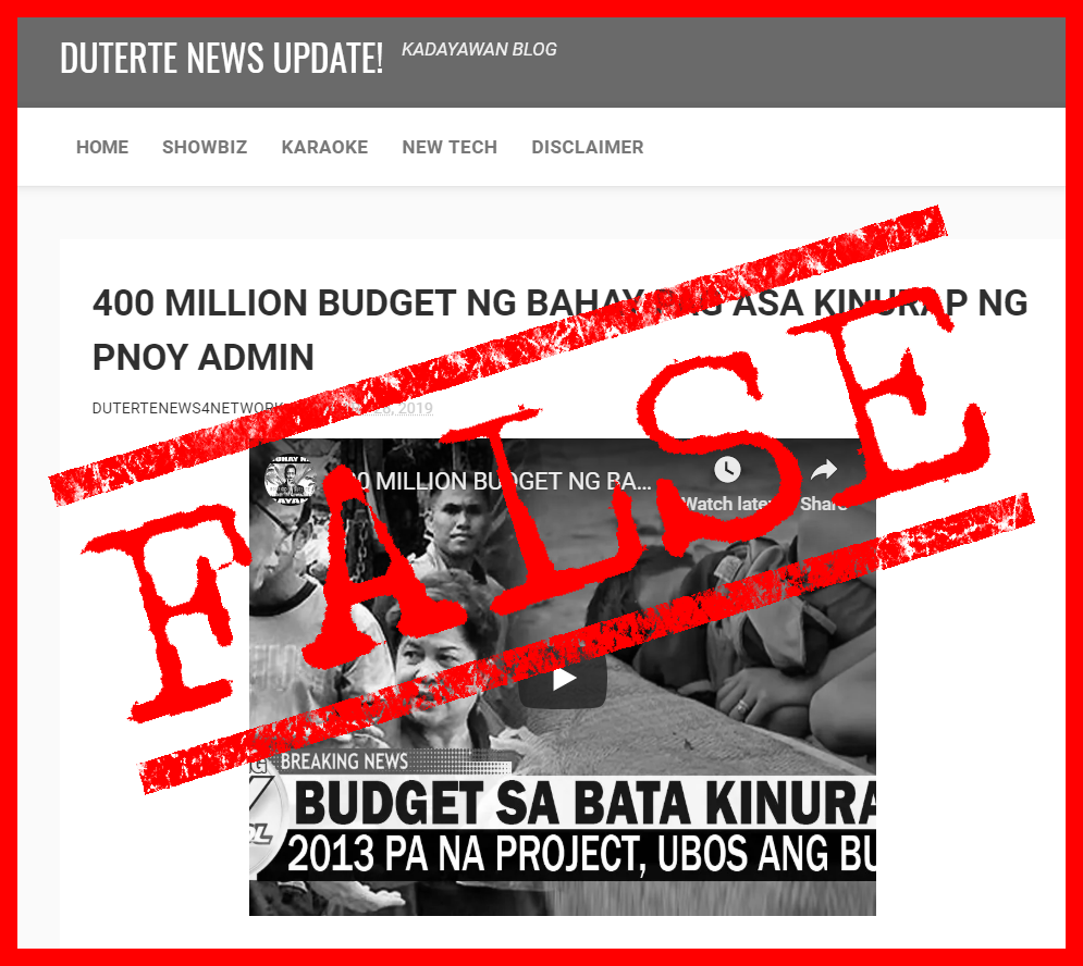 020719 FALSE Bahay Pagasa budget.png
