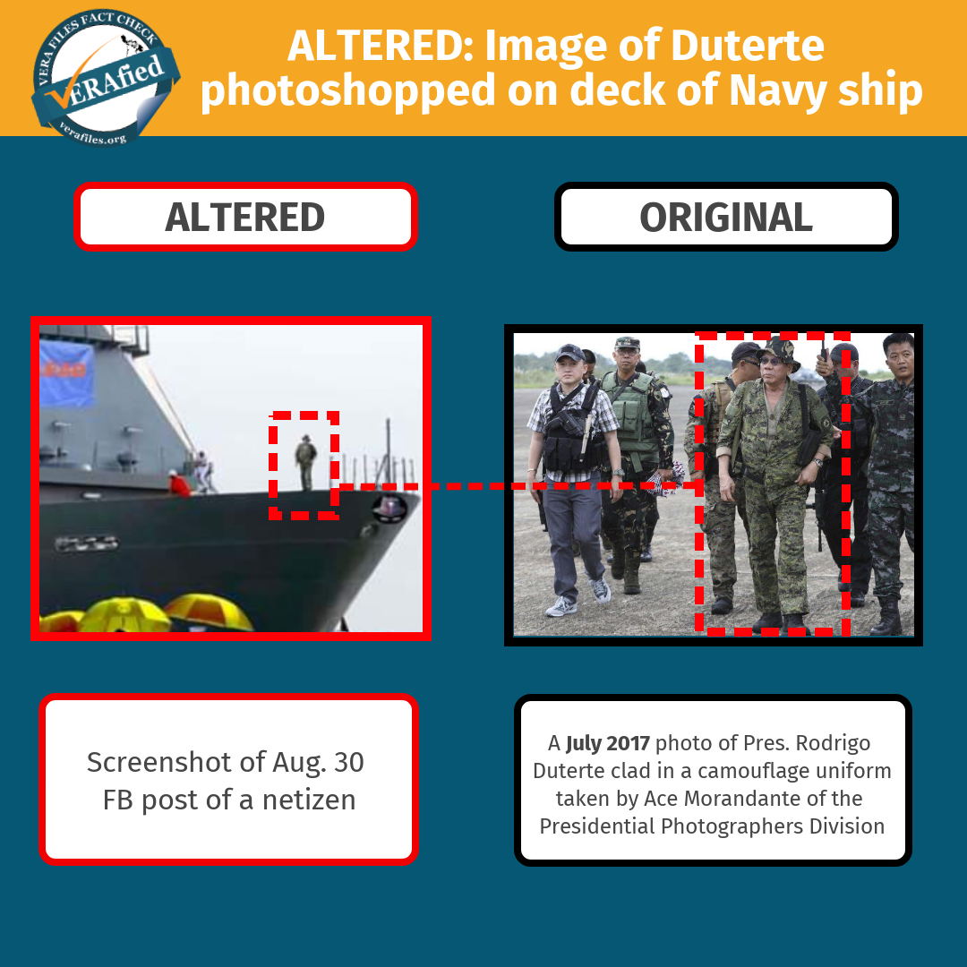 Vera Files Fact Check This Navy Ship Did Not Carry A ‘let Leni Lead Banner Vera Files 9494