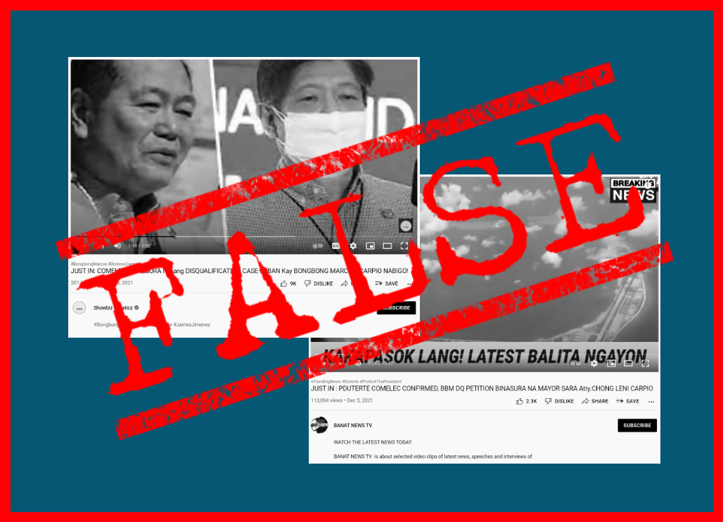 VERA FILES FACT CHECK: Claims that Comelec junked disqualification petitions vs Marcos  FALSE