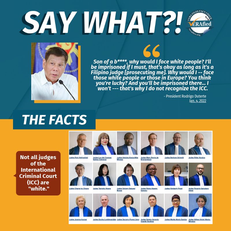 Infographic: Not all judges of the ICC are white.