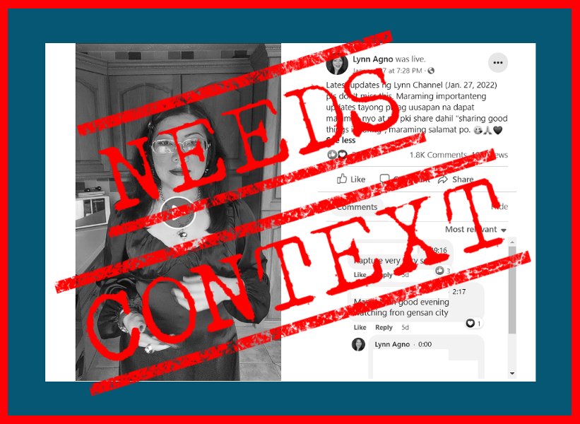 VERA FILES FACT CHECK: Filipina vlogger’s claims on revised WHO, U.S. CDC guidelines NEED CONTEXT 