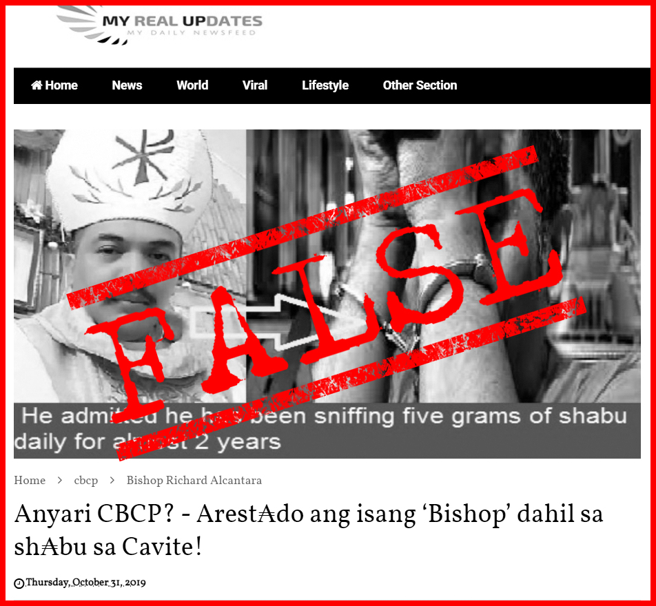 ​VERA FILES FACT CHECK: OLD report on drug user ‘bishop’ recycled with FALSE headline