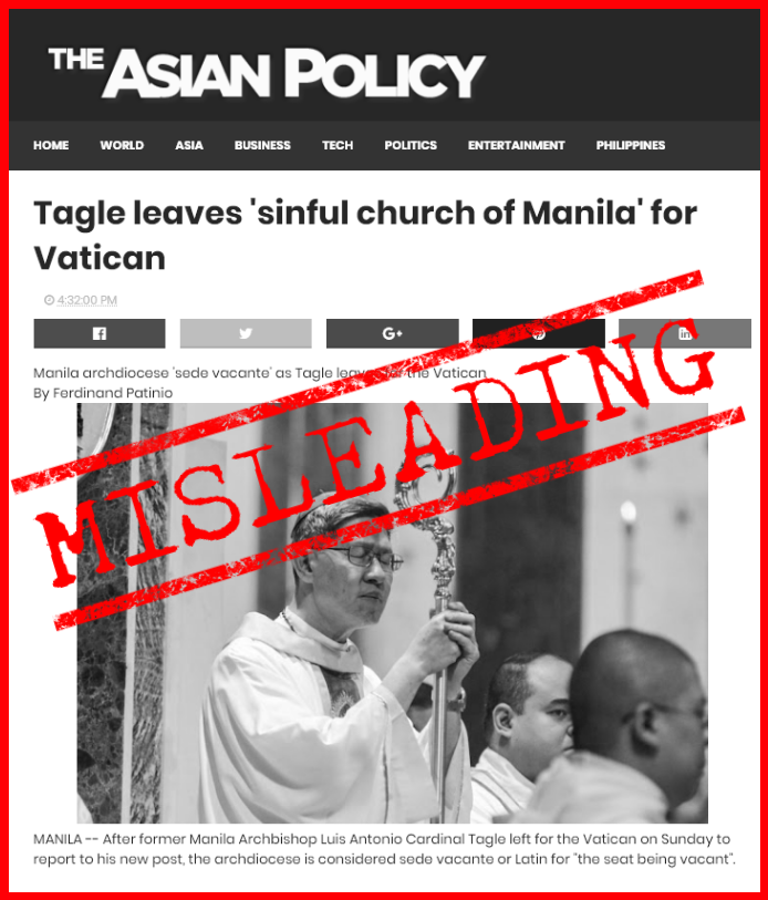 022120 FALSE HEADLINE Tagle leaving sinful church of Manila.png
