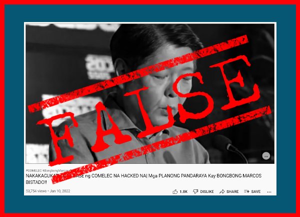 VERA FILES FACT CHECK: Claim that the alleged hacking of voters’ data a plot against Marcos FALSE