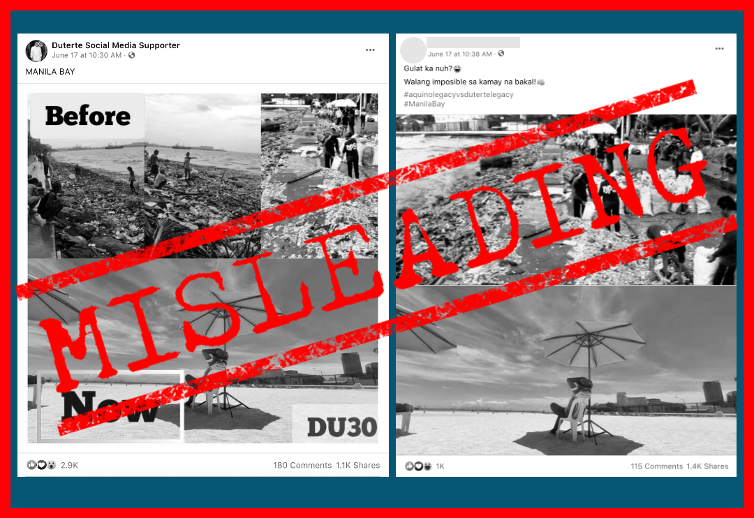 VERA FILES FACT CHECK: Posts MISLEAD with 2018 ‘before Duterte’ photo of Manila Bay