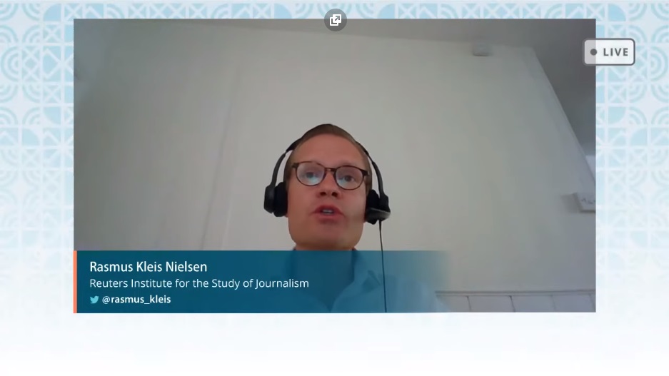 Rasmus Nielsen, director of Reuters Institute for the study of journalism