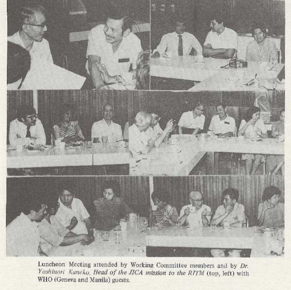 JICA officials at the RITM. From the RITM Annual Report, 1981.