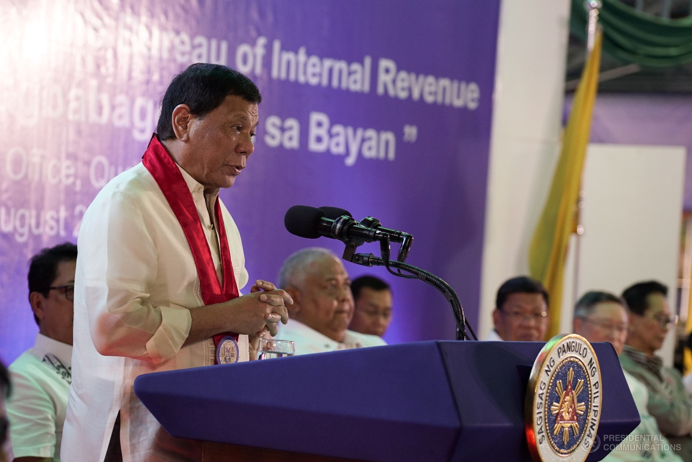 Duterte during BIR's 113th Anniversary