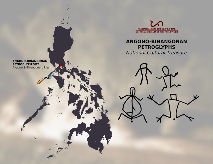Angono-Binangonan Petroglyphs (National Cultural Treasure). Image courtesy of National Museum Philippines