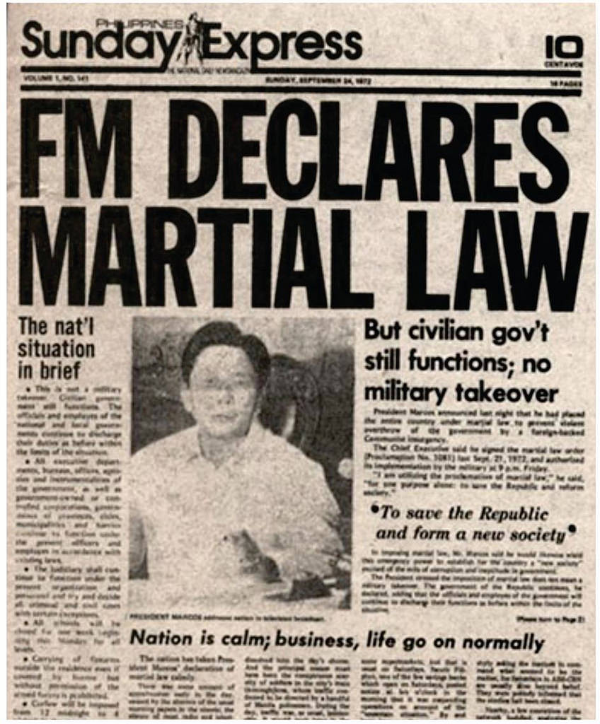 VERA FILES FACT CHECK: How many presidents have declared martial law?