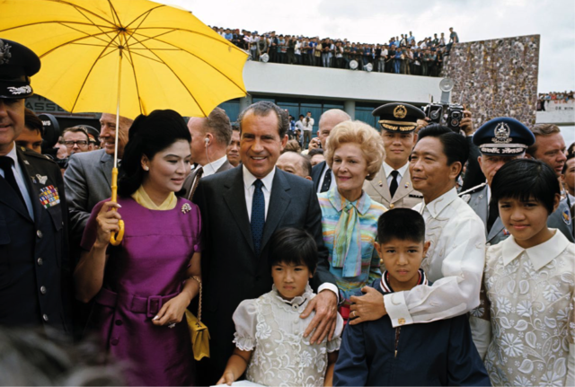 Nixon with the Marcoses