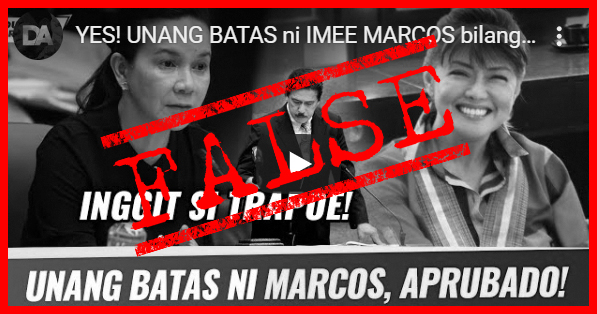 102119 FALSE Imee Marcos' baranggay, SK elections postponement.jpg