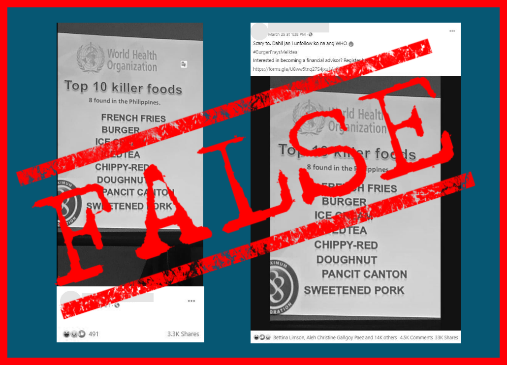 VERA FILES FACT CHECK: ‘WHO’ list of killer foods NOT TRUE - VERA Files