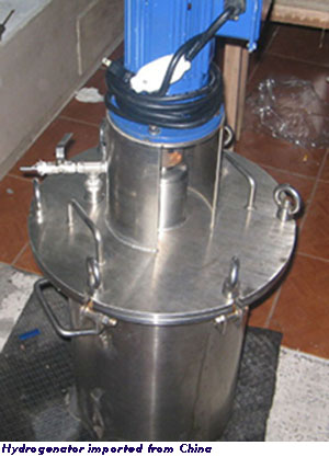 Hydrogenator used in shabu making