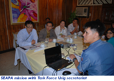 SEAPA mission with Task Force Usig